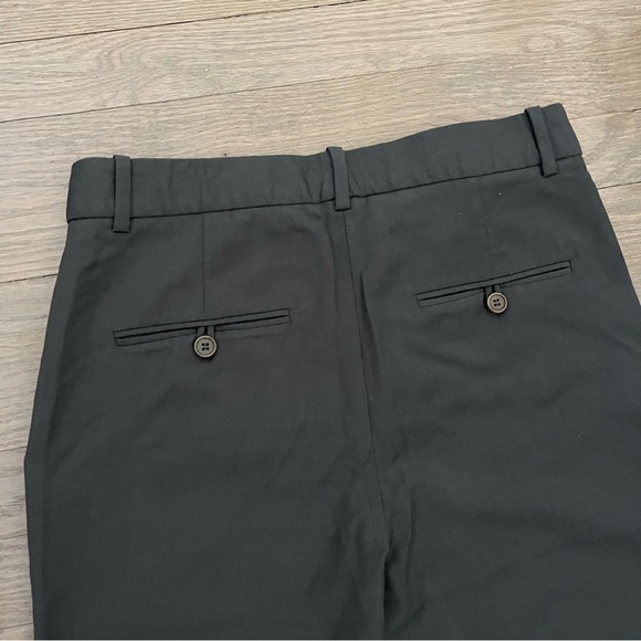 Theory Women's Wool Olive Green Straight Leg Dress Pants Size 2 - Picture 4 of 8